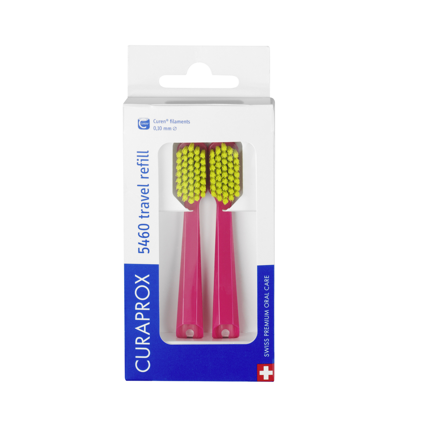 CS 5460 opzetborstels voor travel set rood, duopack