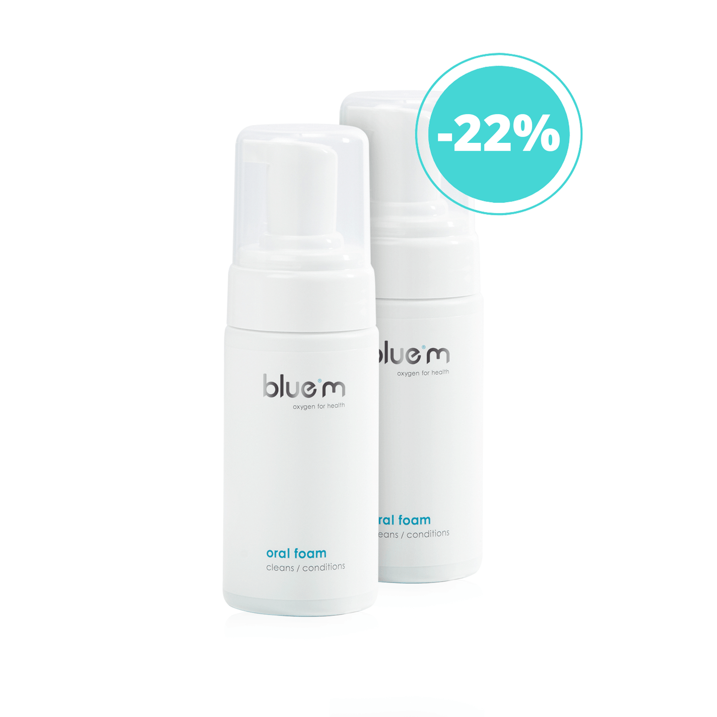Blue M Oral reinigingsschuim, 100 ml, set van 2