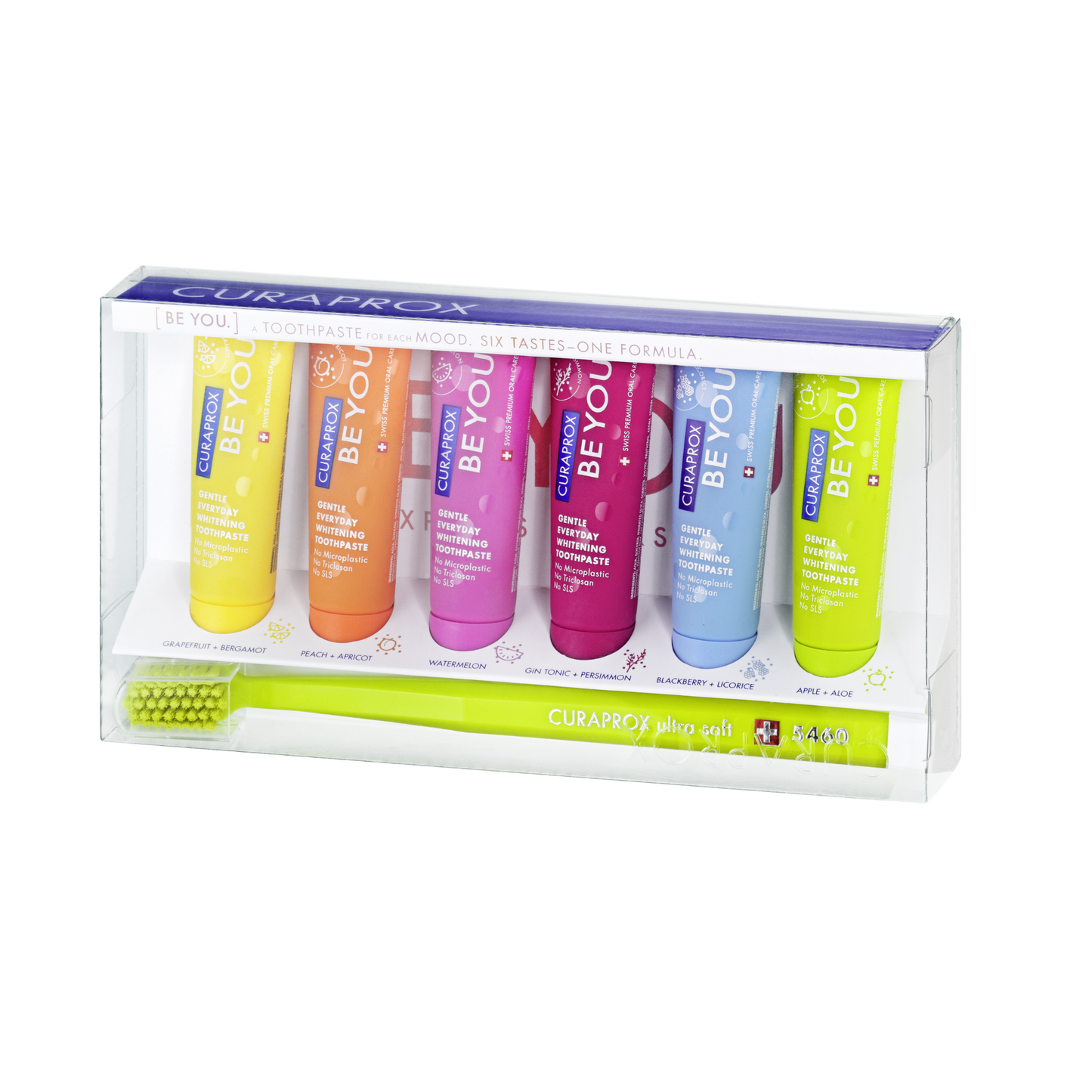 Be You tandpasta mini's, 6 smaken + CS 5460 tandenborstel